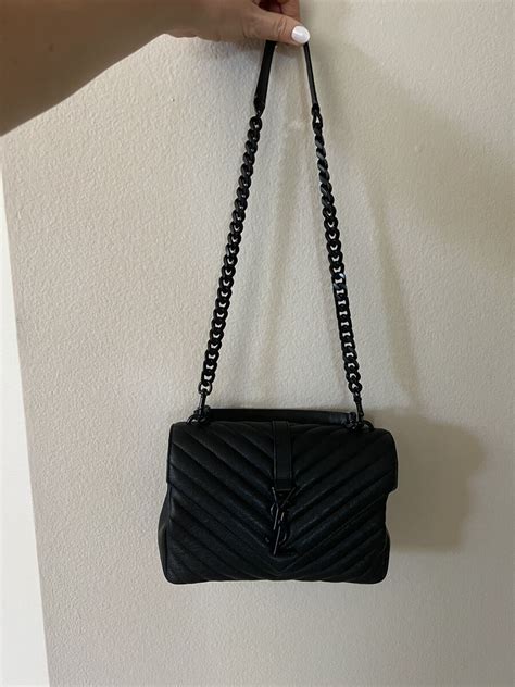 ysl college bag black hardware